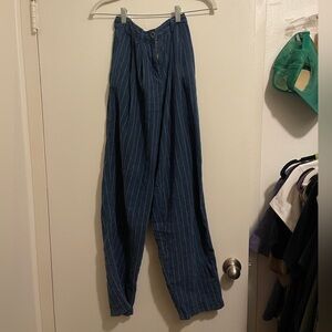 Urban outfitters Navy blue pinstripe pants!